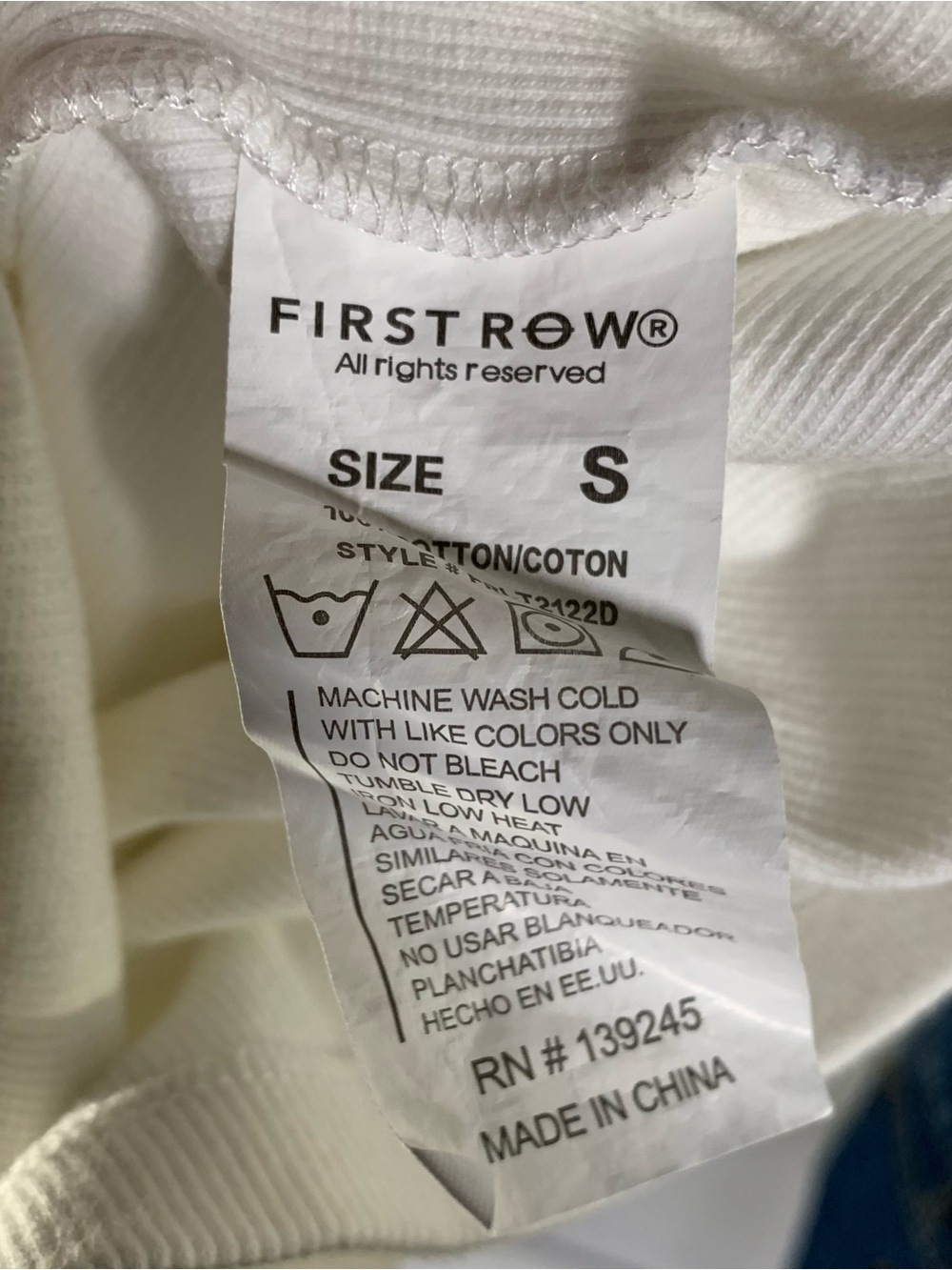 First Row Studded Graphic Ribbed Tank Top - Picture 8 of 8